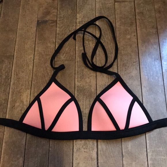 push up neon bikini top